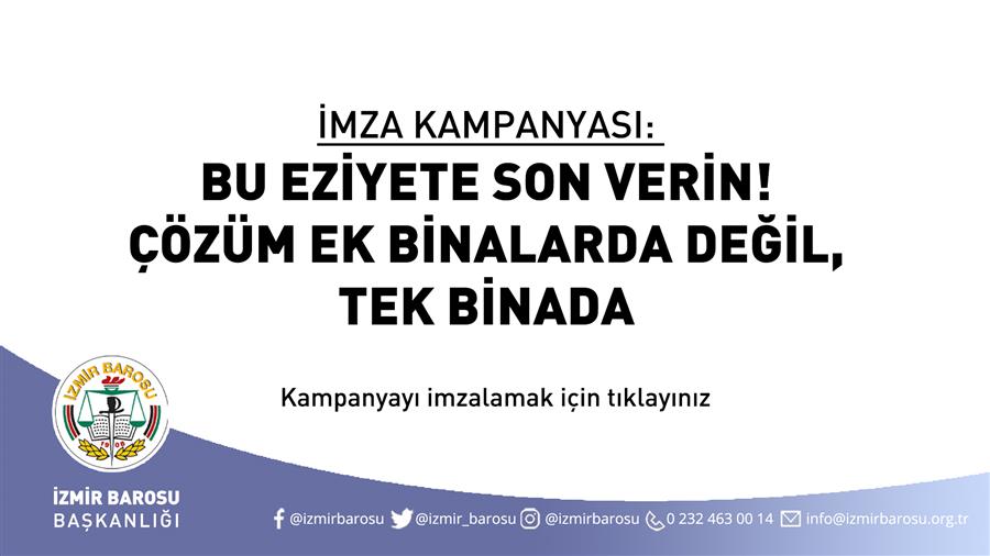 İmza Kampanyası: Bu Eziyete Son Verin! Çözüm Ek Binalarda Değil, Tek Binada