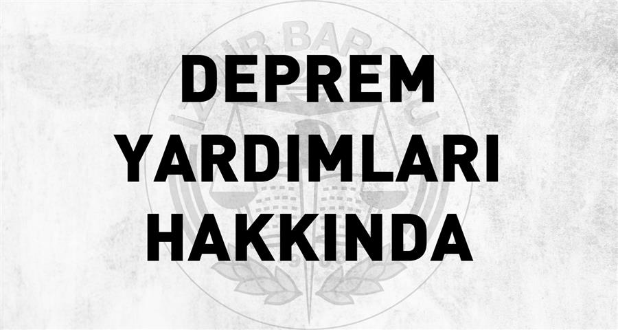 Deprem Yardımları Hakkında