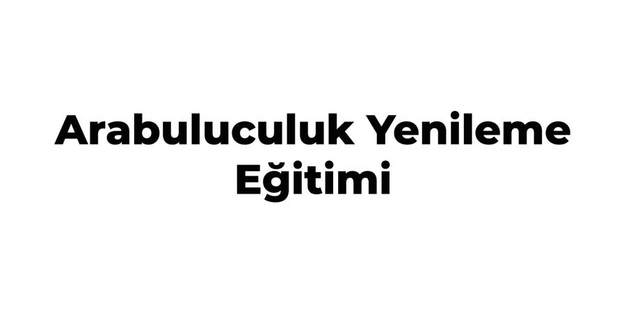 Arabuluculuk Yenileme Eğitimi 