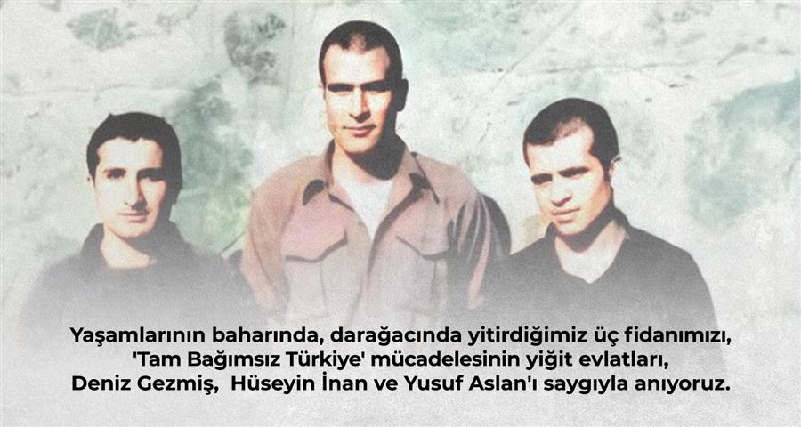 Deniz Gezmiş,  Hüseyin İnan ve Yusuf Aslan