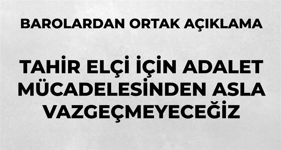 Tahir Elçi İçin Adalet Mücadelesinden Asla Vazgeçmeyeceğiz