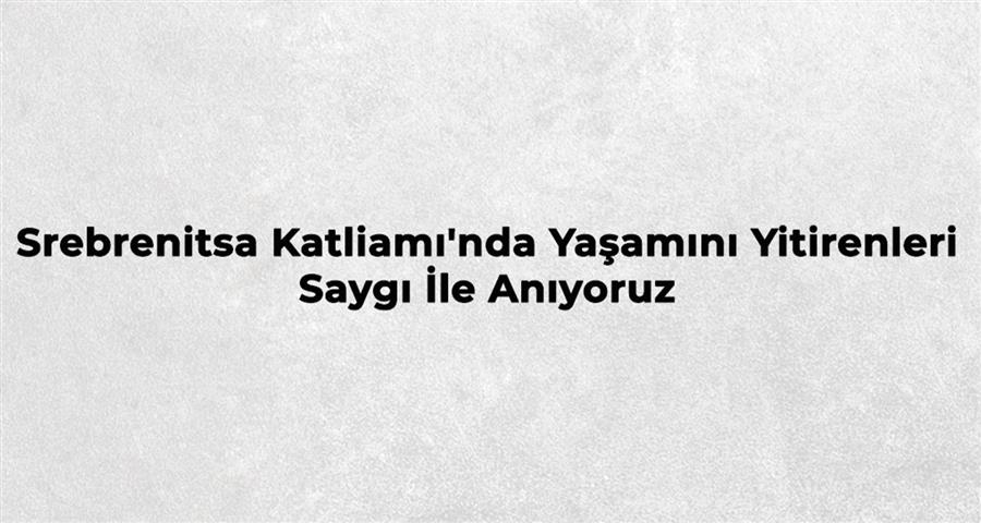 Srebrenitsa Katliamı