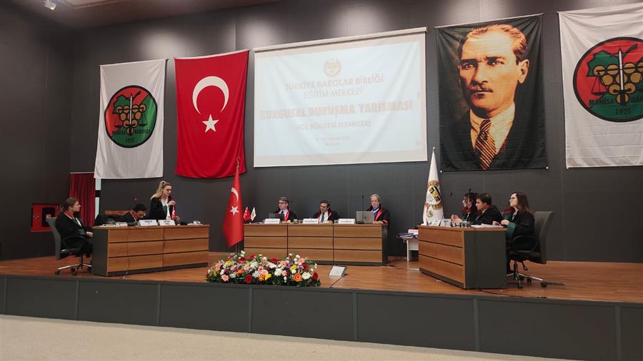 TBB Kurgusal Duruşma Yarışması Ege Bölge Elemeleri Yapıldı