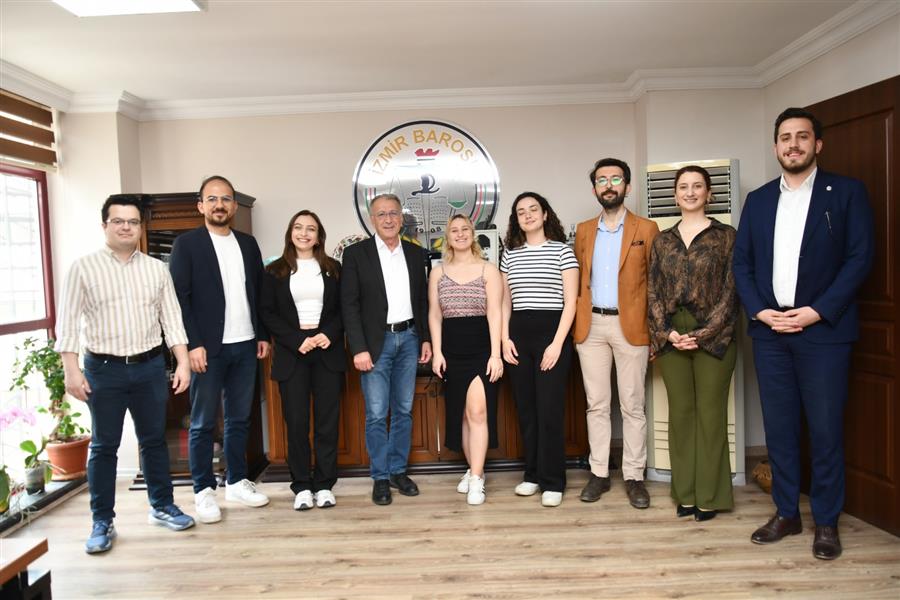 Yeni Seçilen Genç Avukatlar Meclisi Temsilciler Kurulu, İzmir Barosunu Ziyaret Etti